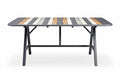**Technische titel in het Nederlands:** Vouwbare tafel met gestreept ontwerpelement