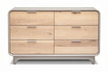 **Moderne ladekast met zes lades van hout**